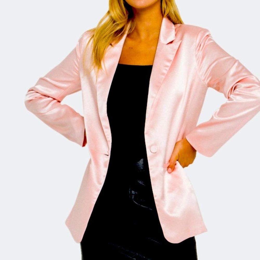 Endless Rose Satin Blazer